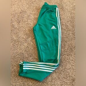 Adidas Teal Joggers with White Accents